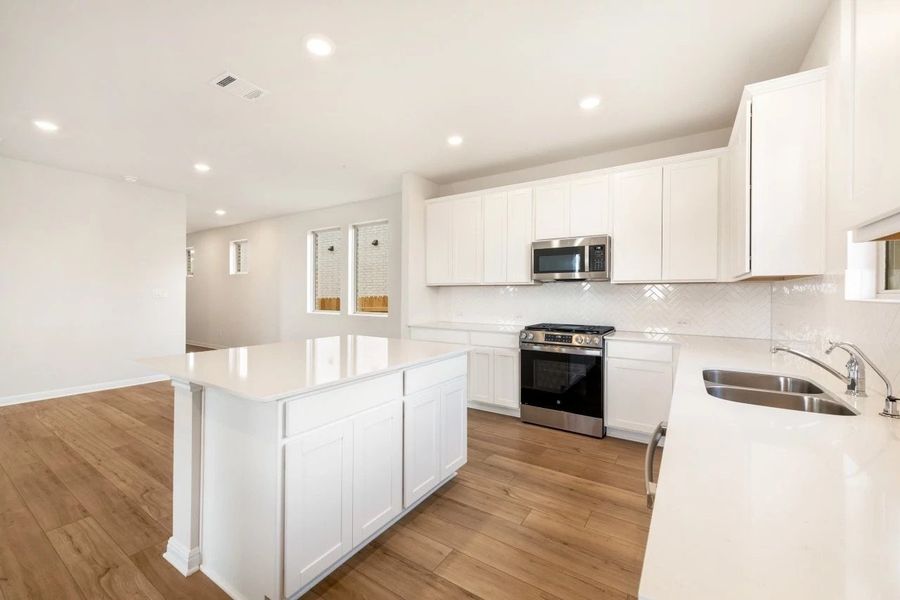 Furnished interior view inside a new home in Lariat, Liberty Hill (Image 6).