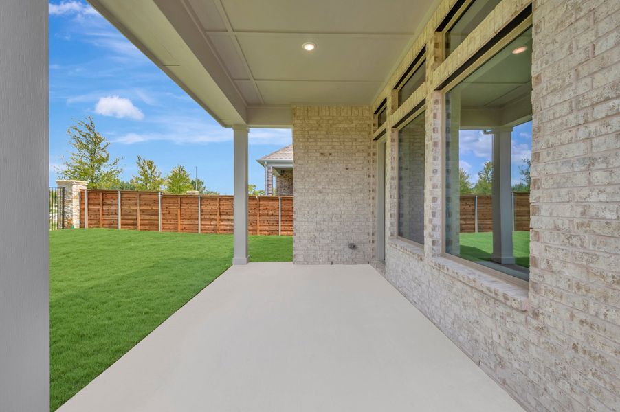 Exterior details and patio area of a home in Solterra - Garden Series, Mesquite (Image 4).