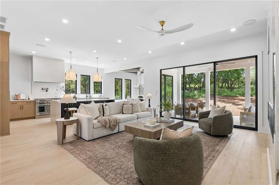 Furnished interior view inside a new home in , Roswell (Image 41).