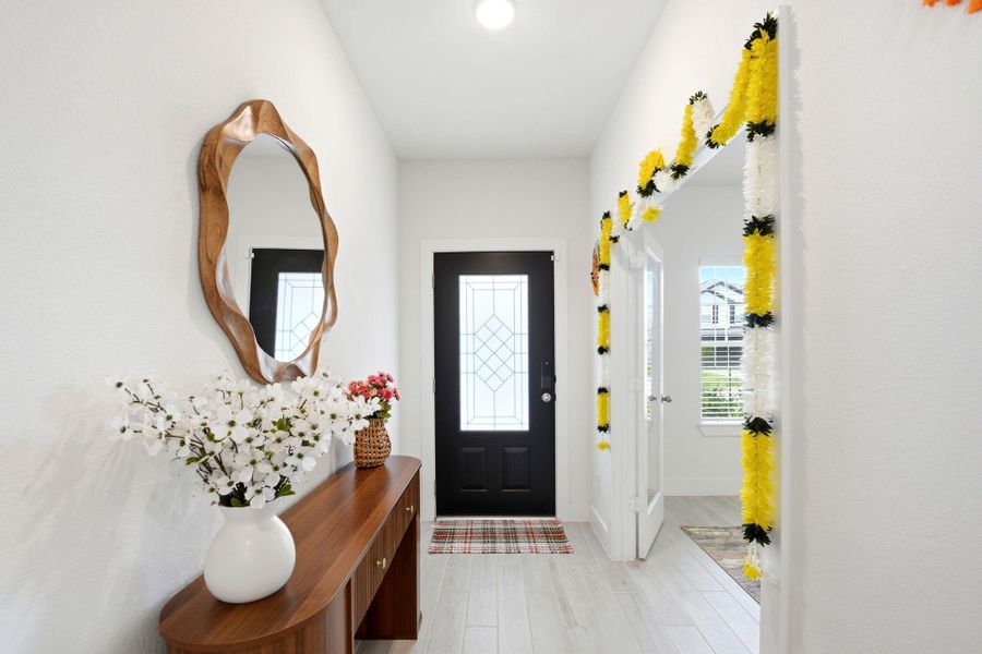 Furnished interior view inside a new home in Massey Oaks, Pearland (Image 7).