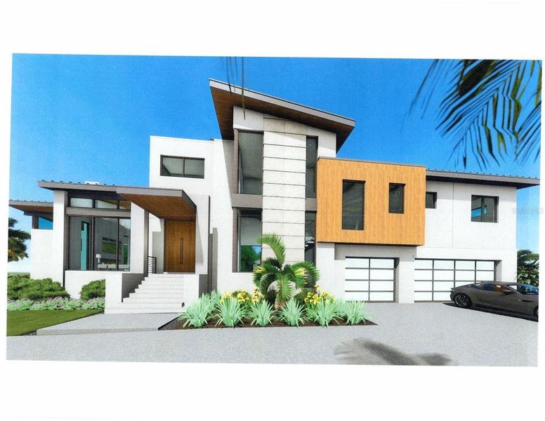 Front exterior of a new home in , Sarasota, FL, highlighting curb appeal (Image 2).