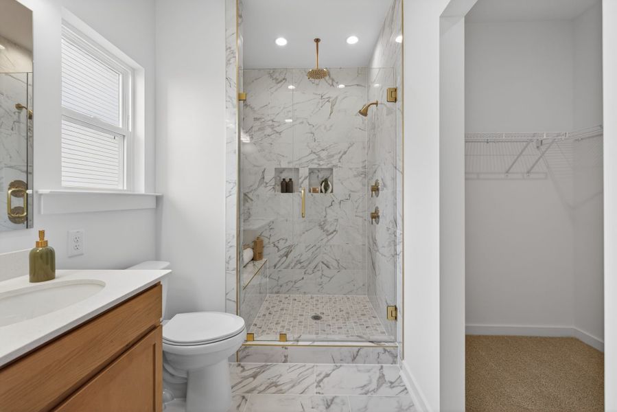 Furnished interior view inside a new home in Copper Ridge at Flowers Plantation, Clayton (Image 27).