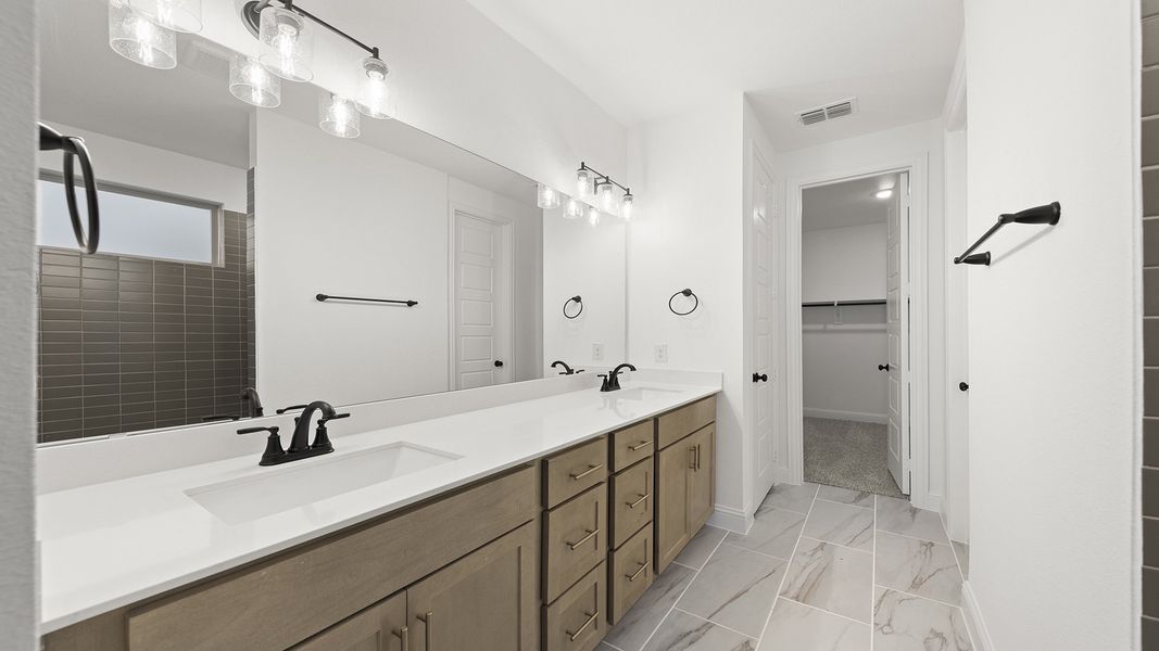 Furnished interior view inside a new home in Hillside Village 40s, Celina (Image 14).