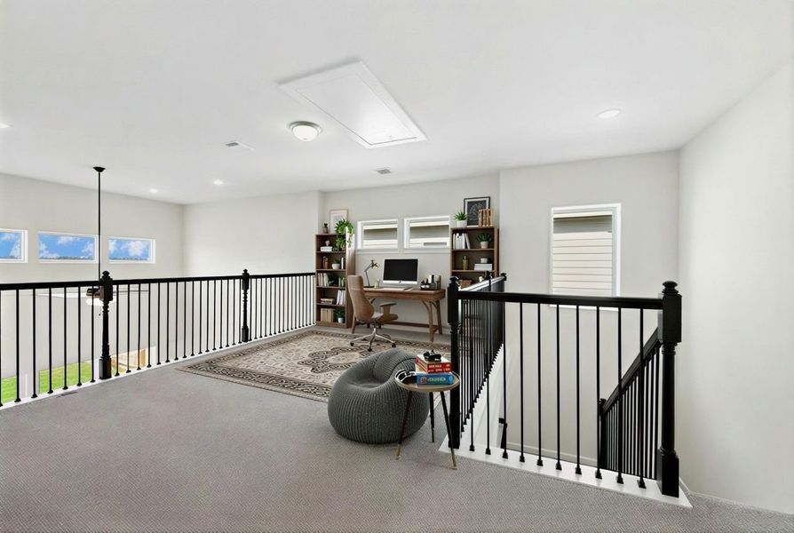 Furnished interior view inside a new home in Santa Rita Ranch, Georgetown (Image 6).