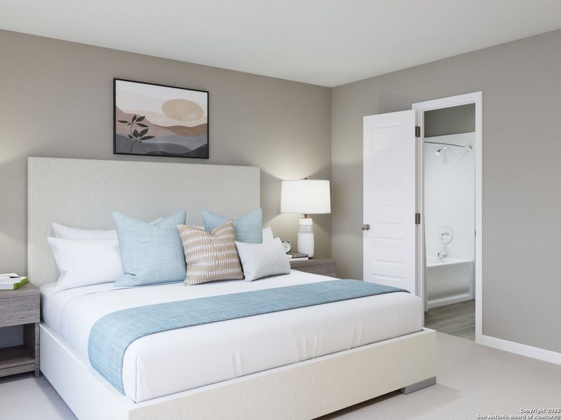 Furnished interior view inside a new home in Dauer Ranch, New Braunfels (Image 11). Furnished interior view inside a new home in Dauer Ranch, New Braunfels (Image 11).