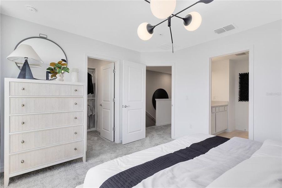 Furnished interior view inside a new home in EverBe, Orlando (Image 25).