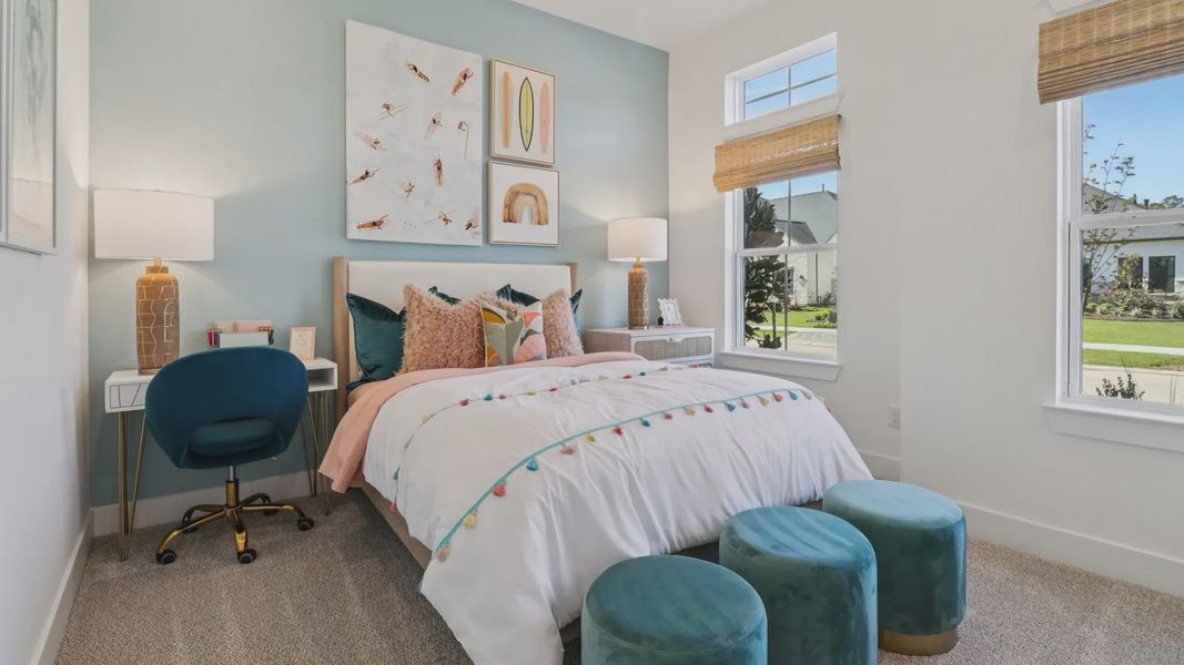 Representative furnished interior of a home built from the Marbella by Chesmar Homes in Audubon, Magnolia (Image 20).