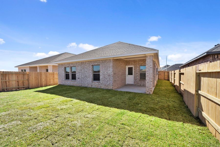 Exterior details and patio area of a home in Cypress Green, Hockley (Image 3).