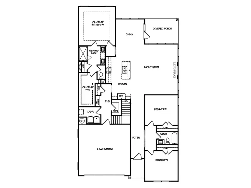 2D floor plan layout for the The Orchard by My Home Communities in Enclave at Harbor Club, Greensboro, GA (Image 3). 2D floor plan layout for the The Orchard by My Home Communities in Enclave at Harbor Club, Greensboro, GA (Image 3).