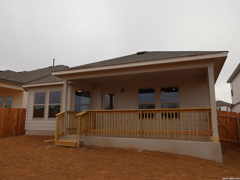 Exterior details and patio area of a home in Agave, San Antonio (Image 20).