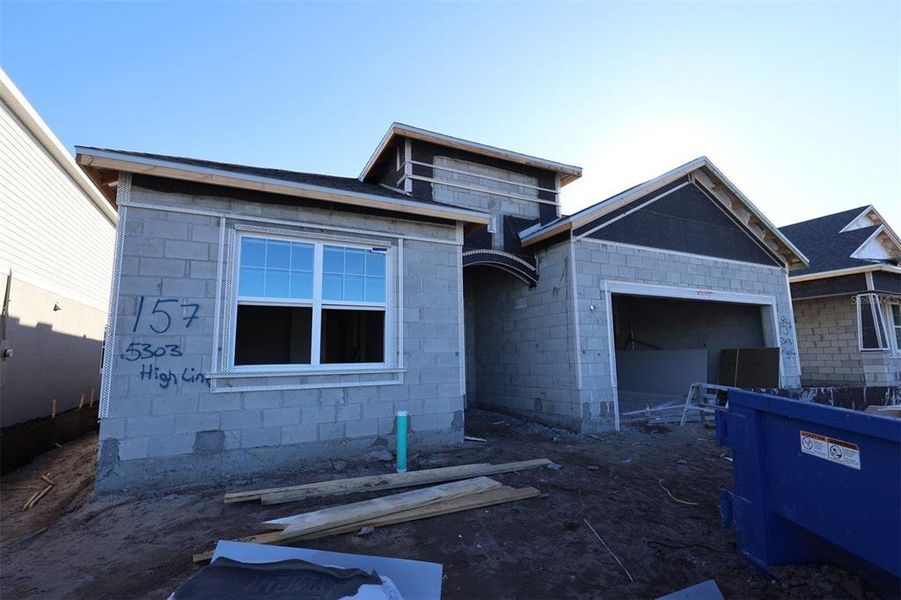 In-progress construction of a new home in Center Lake on the Park, St. Cloud, FL (Image 5).