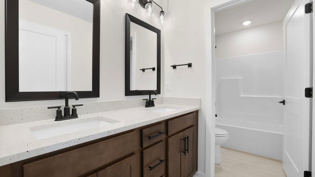 Furnished interior view inside a new home in Sunset Summits, Spartanburg (Image 12). Furnished interior view inside a new home in Sunset Summits, Spartanburg (Image 12).