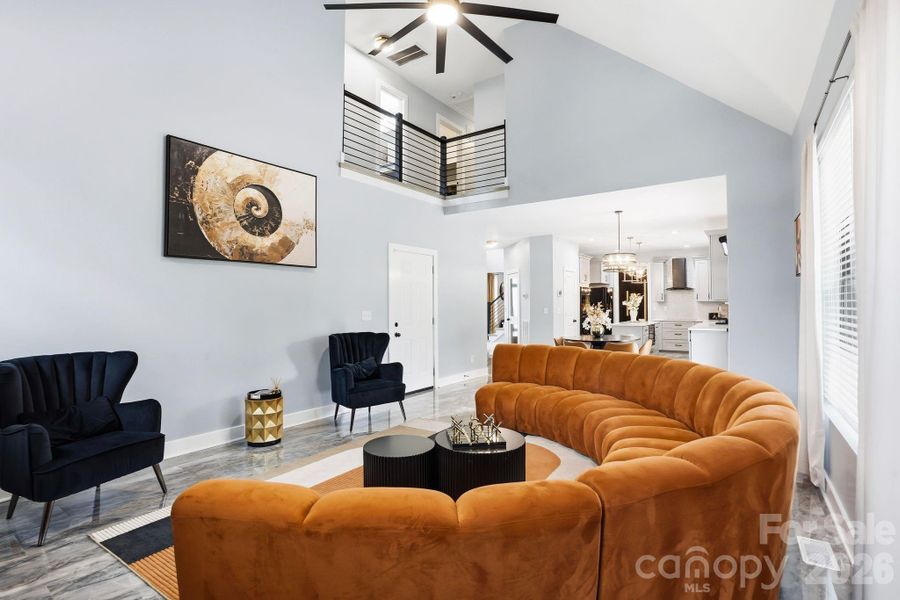 Furnished interior view inside a new home in , Charlotte (Image 27).