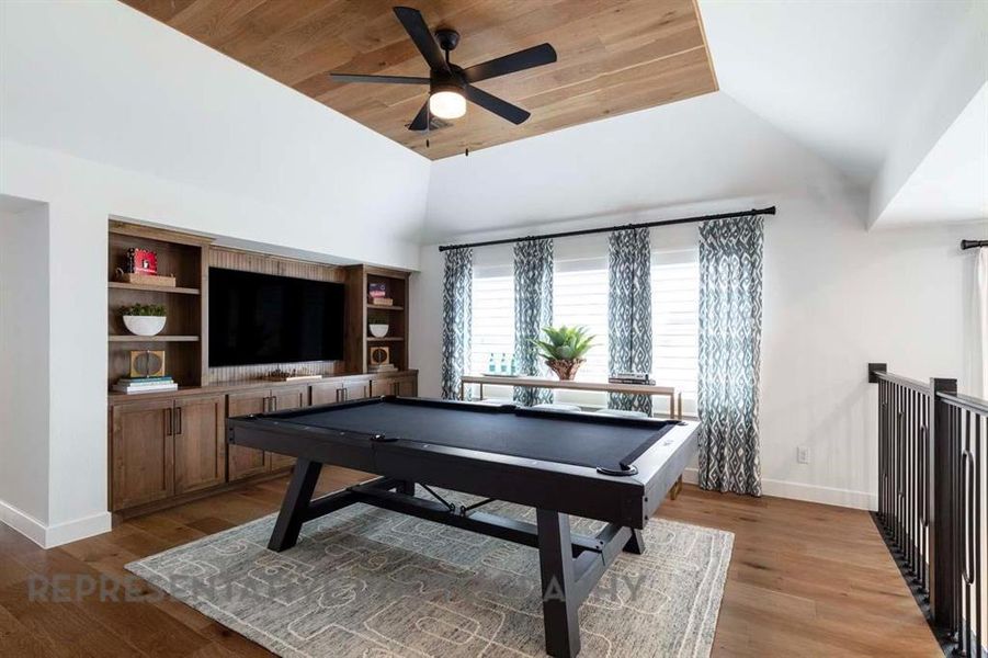 Furnished interior view inside a new home in Star Trail, Prosper (Image 29).