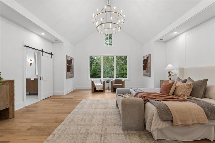 Furnished interior view inside a new home in , Roswell (Image 44).