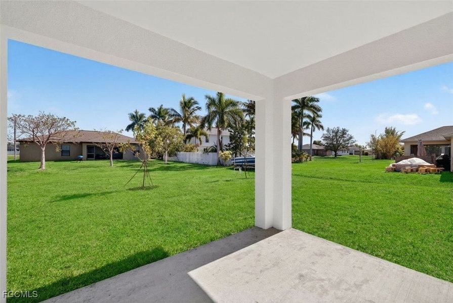 Exterior details and patio area of a home in Cape Coral, Cape Coral (Image 4).