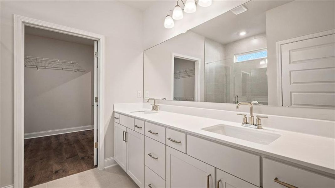 Furnished interior view inside a new home in Oak Ridge Meadows - Active Adult, Locust Grove (Image 4).