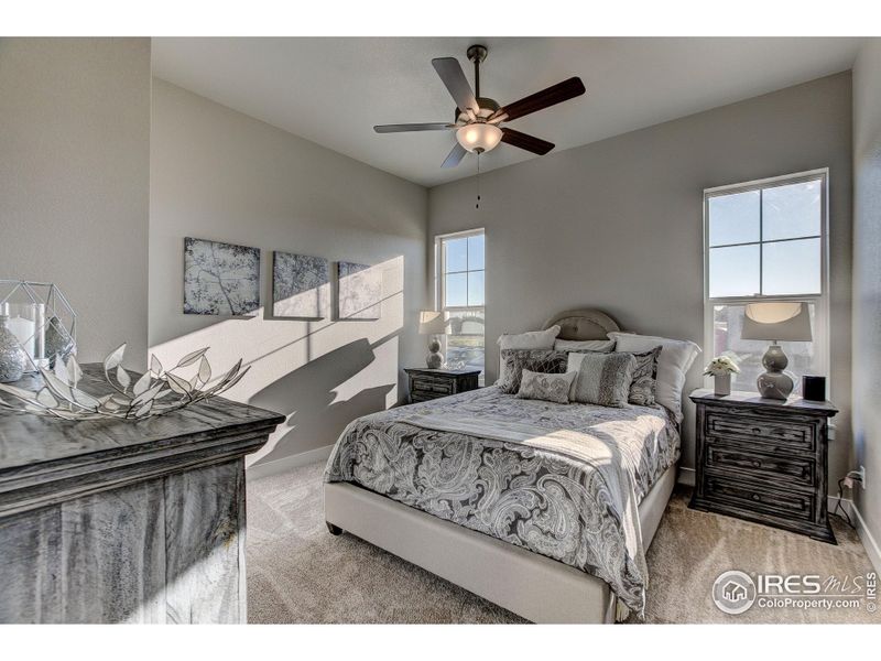 Furnished interior view inside a new home in Highlands at Fox Hill - The Towns, Longmont (Image 10).