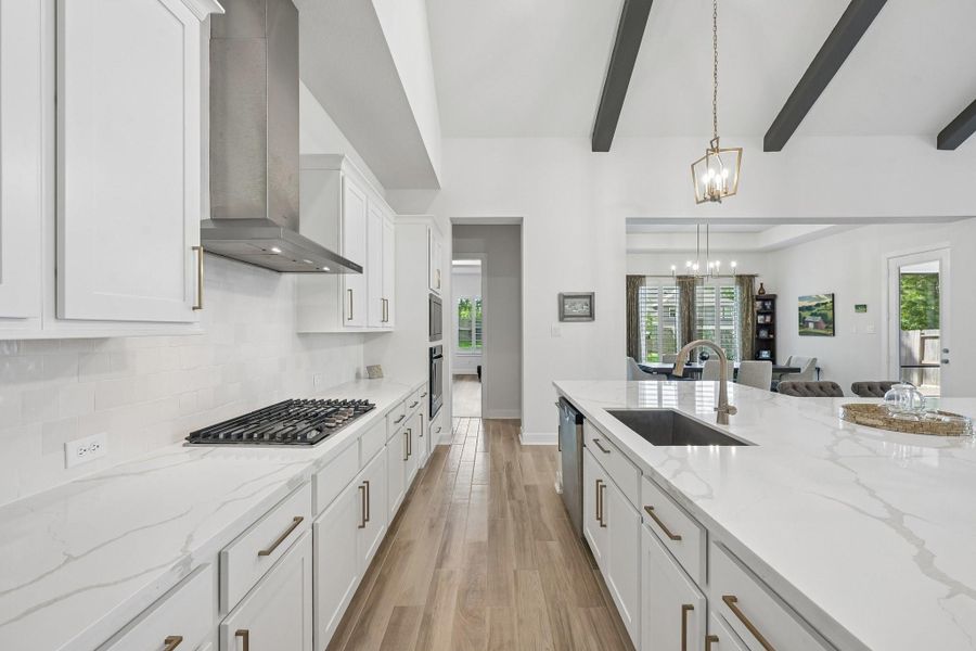 Furnished interior view inside a new home in The Woodlands Hills, Willis (Image 33).