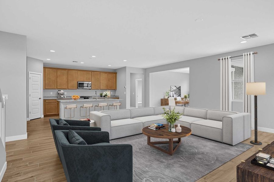 Furnished interior view inside a new home in Rancho Mercado, Surprise (Image 9).