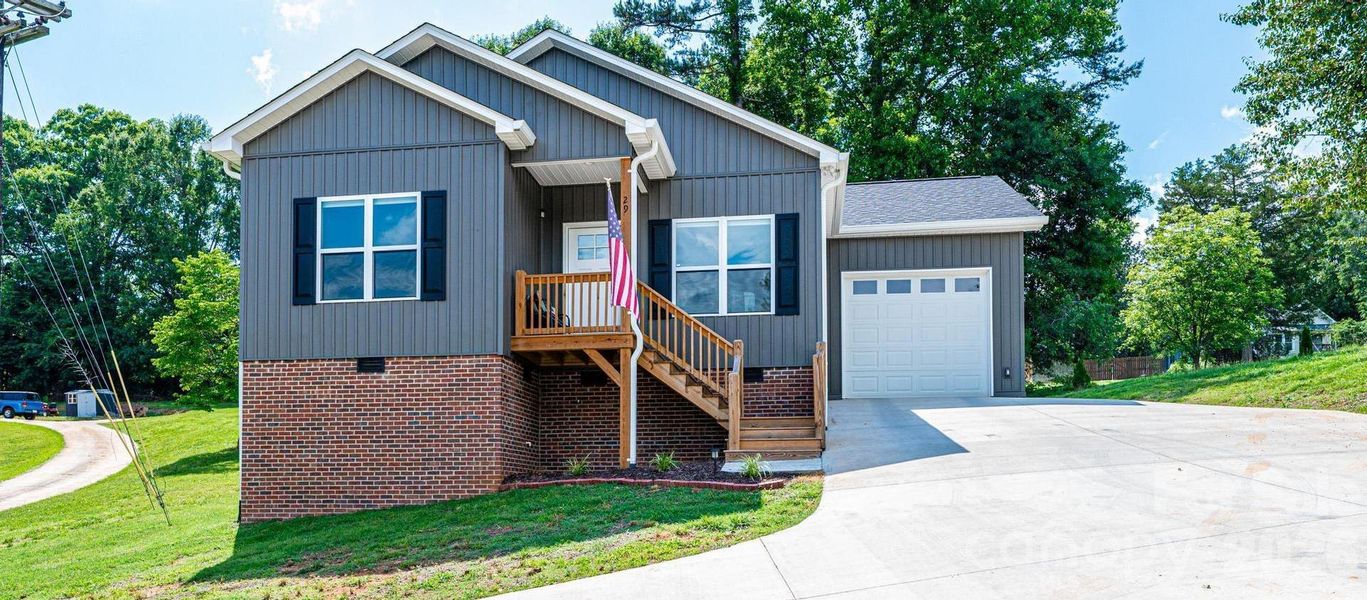 Front exterior of a new home in , Granite Falls, NC, highlighting curb appeal (Image 2). Front exterior of a new home in , Granite Falls, NC, highlighting curb appeal (Image 2).