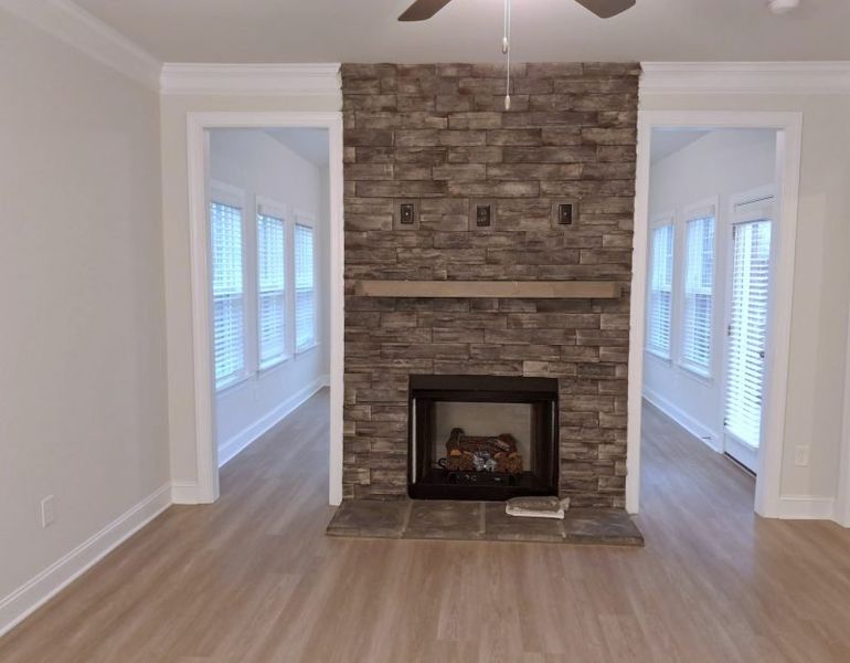 Spacious, unfurnished interior of a new home in Weybridge, Burlington (Image 50). Spacious, unfurnished interior of a new home in Weybridge, Burlington (Image 50).