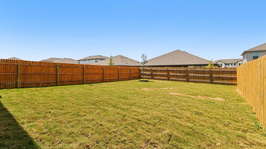 Exterior details and patio area of a home in Palomino, Manor (Image 19).