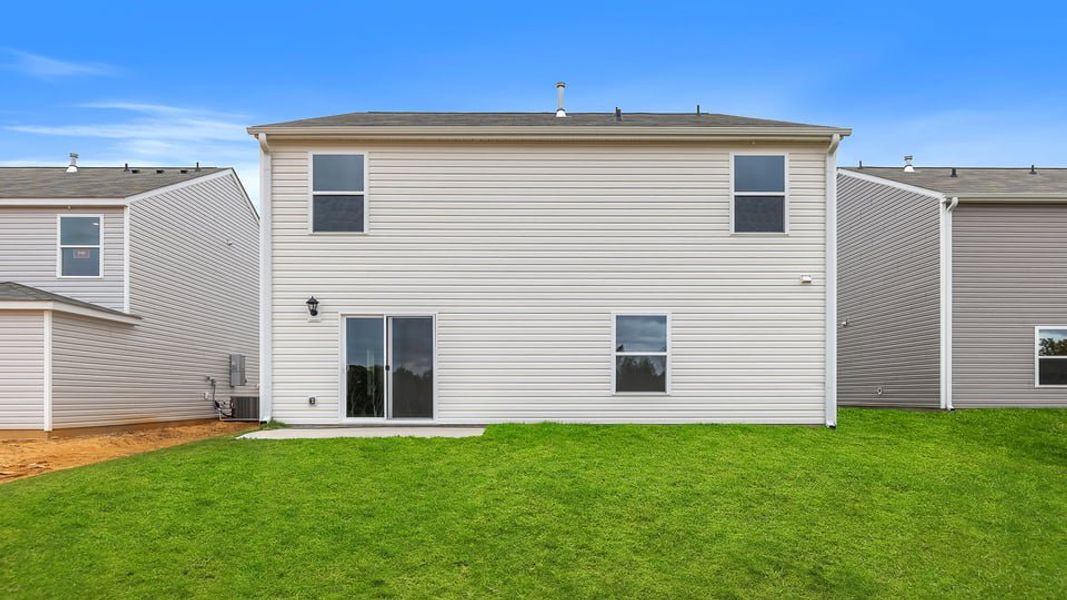 Exterior details and patio area of a home in Harrier Point, Woodruff (Image 2).