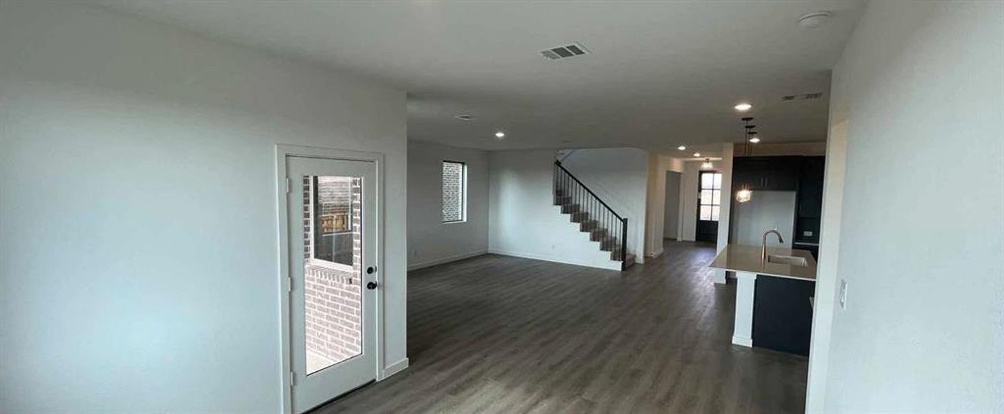 Open Living-Dining Room Construction Progress