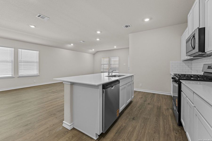 Furnished interior view inside a new home in Brookstone Creek, San Antonio (Image 7).