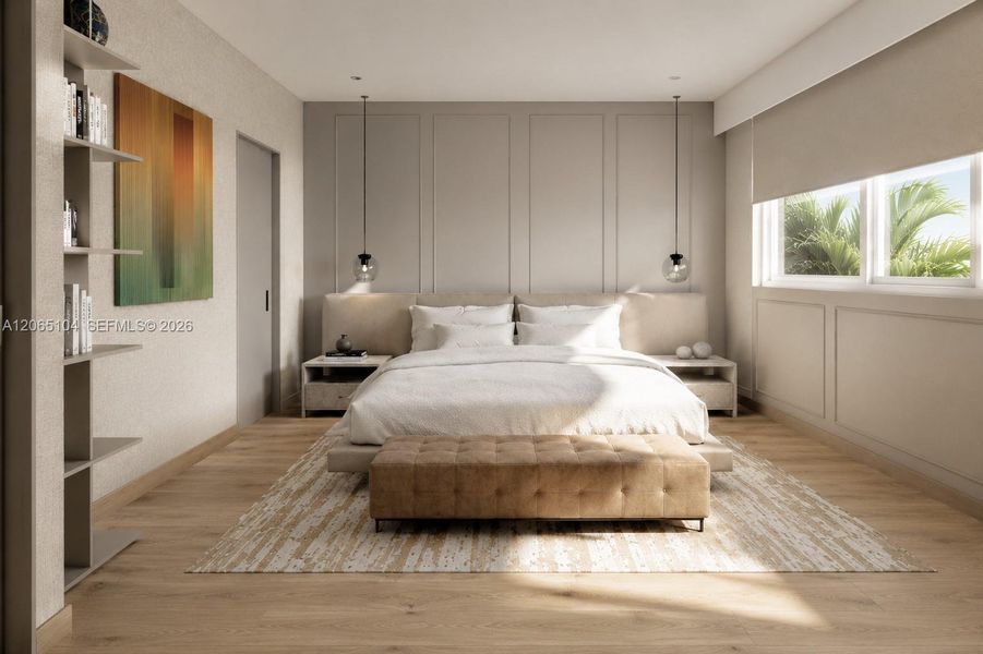 Furnished interior view inside a new home in , Coral Gables (Image 26).