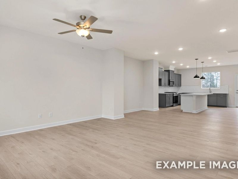 Spacious, unfurnished interior of a new home in Forestville Yard Townhomes, Knightdale (Image 17).