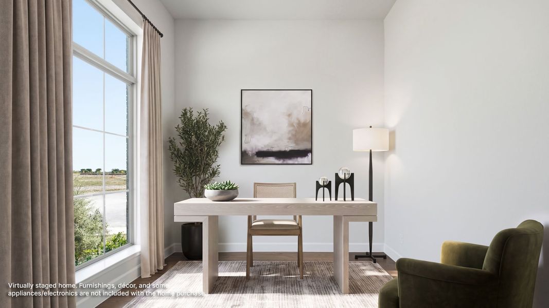 Furnished interior view inside a new home in Eliana, McKinney (Image 9).