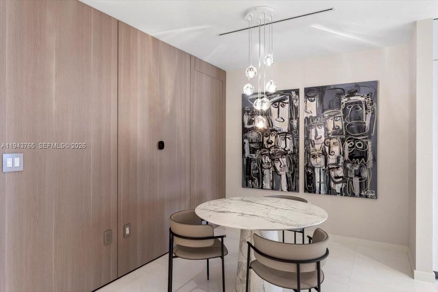 Furnished interior view inside a new home in , Miami (Image 52).