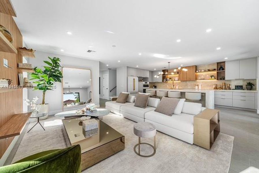 Furnished interior view inside a new home in , Pompano Beach (Image 5). Furnished interior view inside a new home in , Pompano Beach (Image 5).