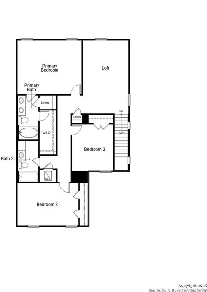 2D floor plan layout of this home in Southton Cove, Elmendorf, TX (Image 4).