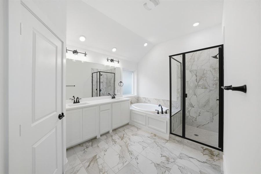 Furnished interior view inside a new home in Light Farms Brenham - 40' Lots, Celina (Image 11). Furnished interior view inside a new home in Light Farms Brenham - 40' Lots, Celina (Image 11).