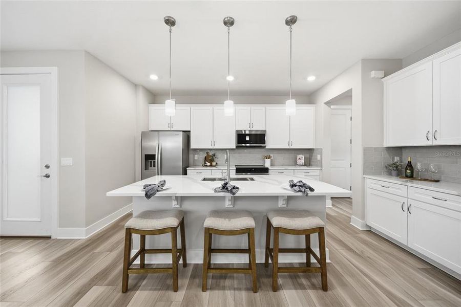 Furnished interior view inside a new home in , Wesley Chapel (Image 8).