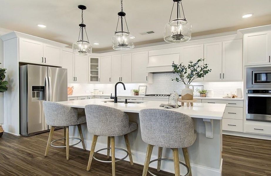 Furnished interior view inside a new home in Courtyards at Traditions, Cumming (Image 15).