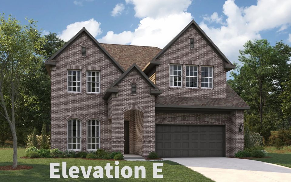 Representative exterior photo of a completed home built from the Basalt by Stonehollow Homes in Estates at Baker Park, Sherman, TX (Image 20).