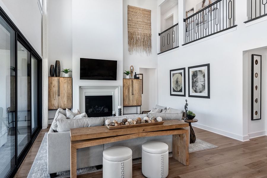 Representative furnished interior of a home built from the Ametrine by Taylor Morrison in Parkside on the River, Georgetown (Image 10).