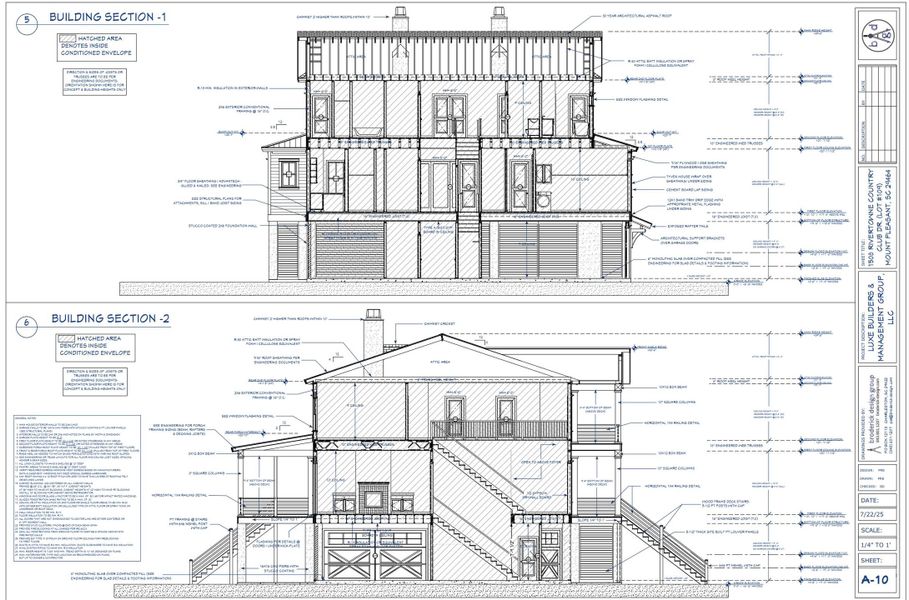 Exterior rendering of this home design in , Mount Pleasant, SC (Image 4).