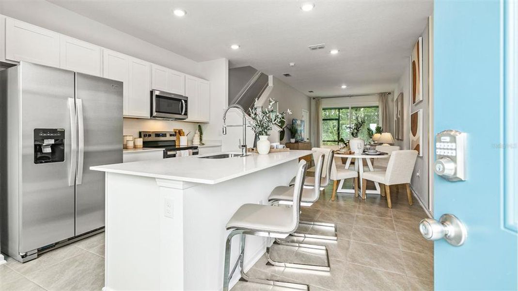 Furnished interior view inside a new home in Stokes Landing, St. Augustine (Image 10).