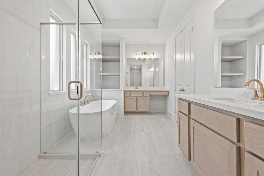 Furnished interior view inside a new home in Bridgeland, Cypress (Image 3).