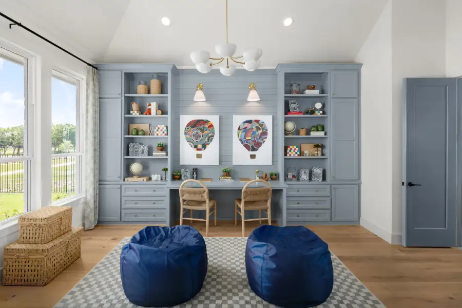 Representative furnished interior of a home built from the RoundRock - SH 6236 by Shaddock Homes in The Homestead - 72', Rockwall (Image 17).