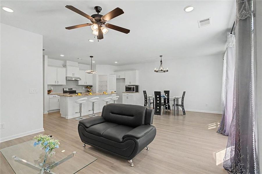 Furnished interior view inside a new home in , Atlanta (Image 31).