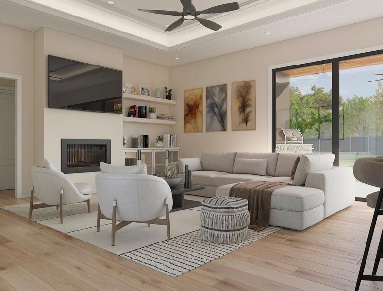 Furnished interior view inside a new home in , Houston (Image 14).