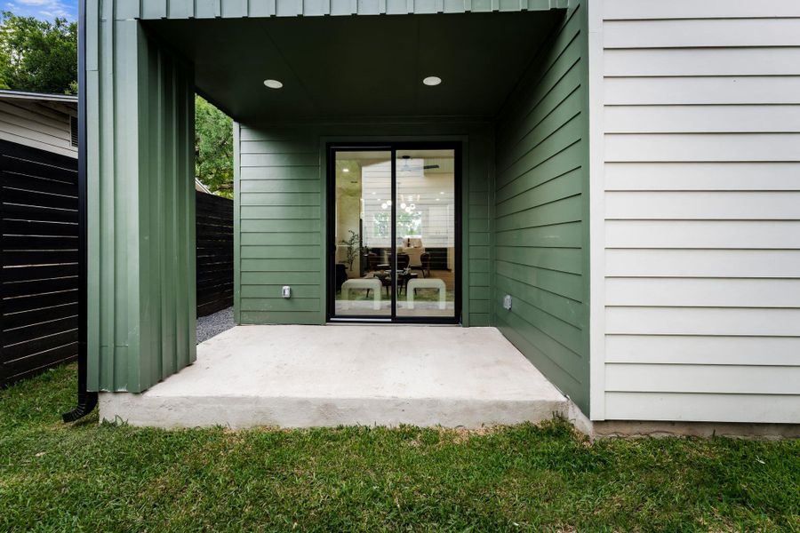 Exterior details and patio area of a home in , Austin (Image 25).