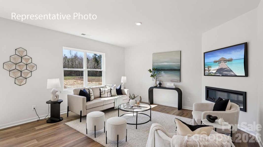 Furnished interior view inside a new home in Stanton, Richburg (Image 3).