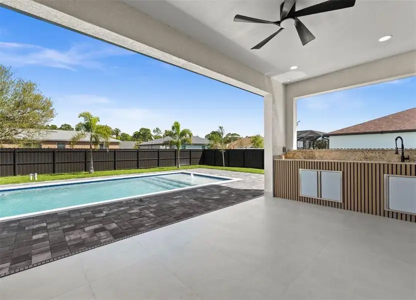 Exterior details and patio area of a home in , Cape Coral (Image 42). Exterior details and patio area of a home in , Cape Coral (Image 42).